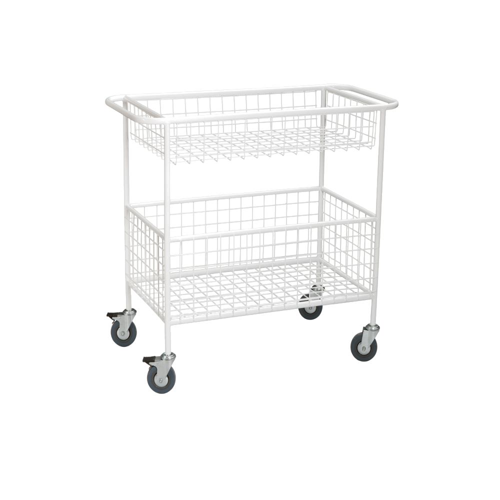 Тележка внутрикорпусная медицинская с двумя полками МСК-506