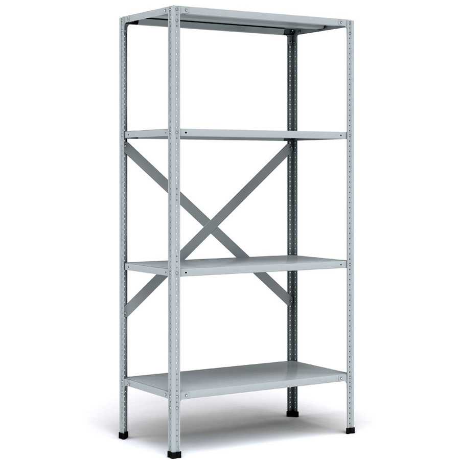 Стеллаж складской МС-900 1200x1000x300 (4 полки - нагрузка 80 кг)