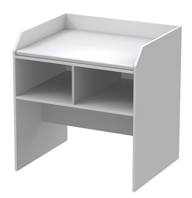 Столик туалетный МИ 05.09.00.00.00 МД-701.00 (с бортиками и полкой, в комплекте с матрацем)