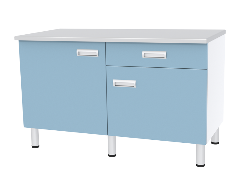 Стол двухтумбовый с дверкой, полкой и ящиком СЛ-04-«МСК» (код СЛ-04-110)