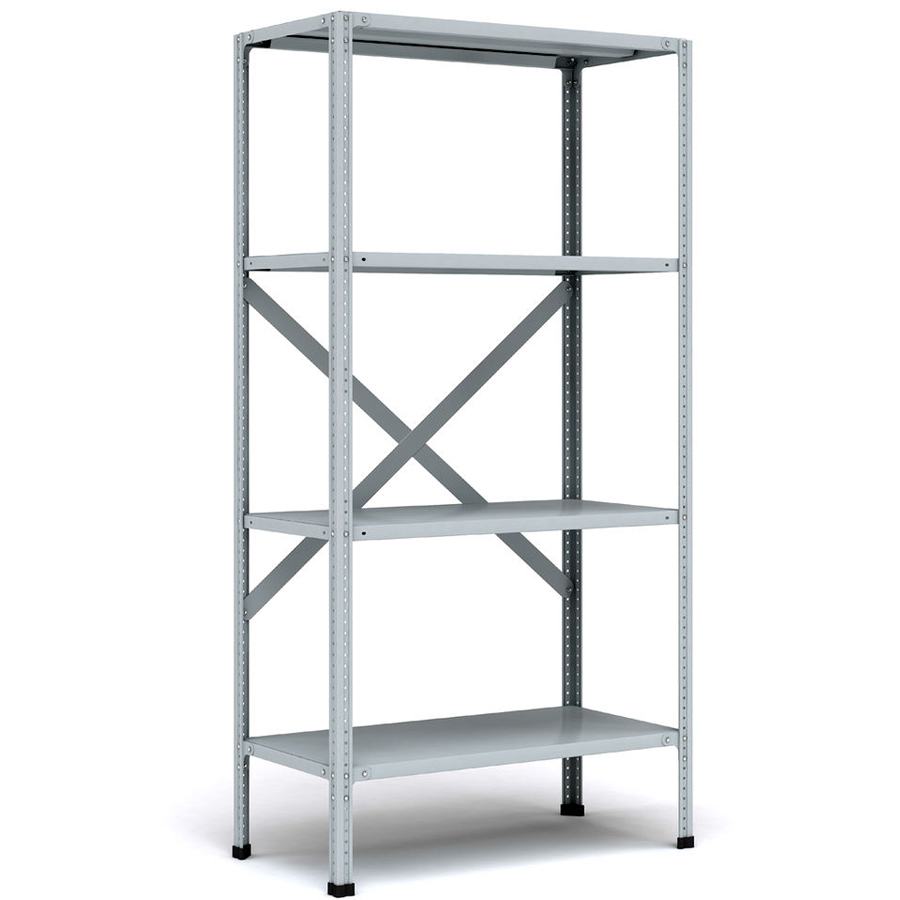 Стеллаж складской МС-900 1000x1000x600 (4 полки - нагрузка 80 кг)