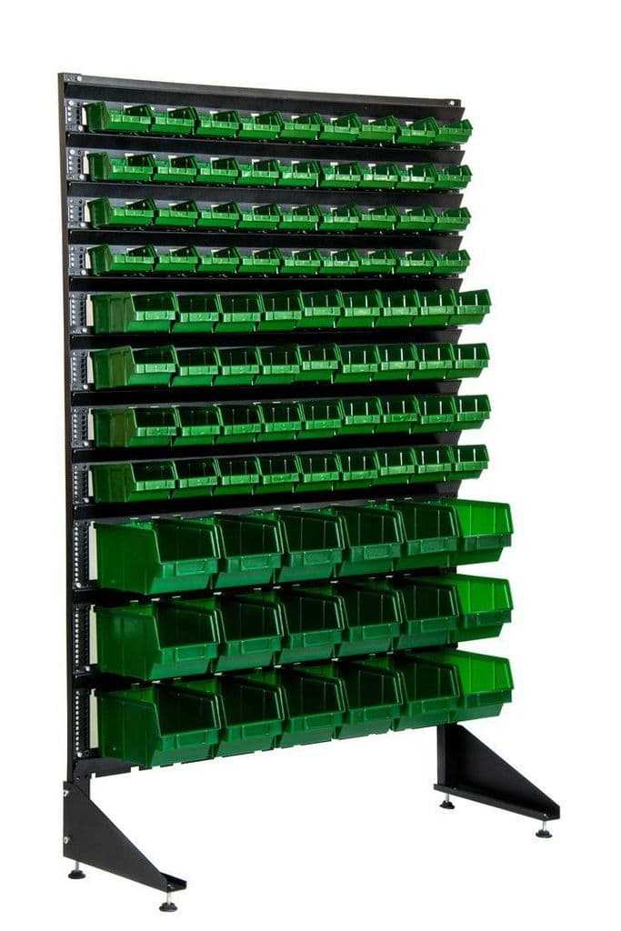 Стеллаж с лотками для запчастей арт.1501-4/4/3